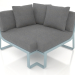 3d model Modular sofa, section 6 (Blue gray) - preview