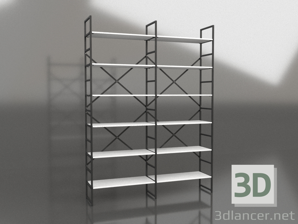 3d model Estante (2 secciones) - vista previa