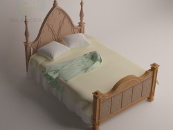 Cama em estilo gótico