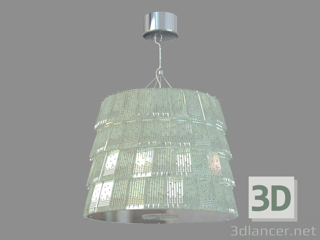 3d модель Люстра Tuile de Cristal Medium size Piccadilly – превью