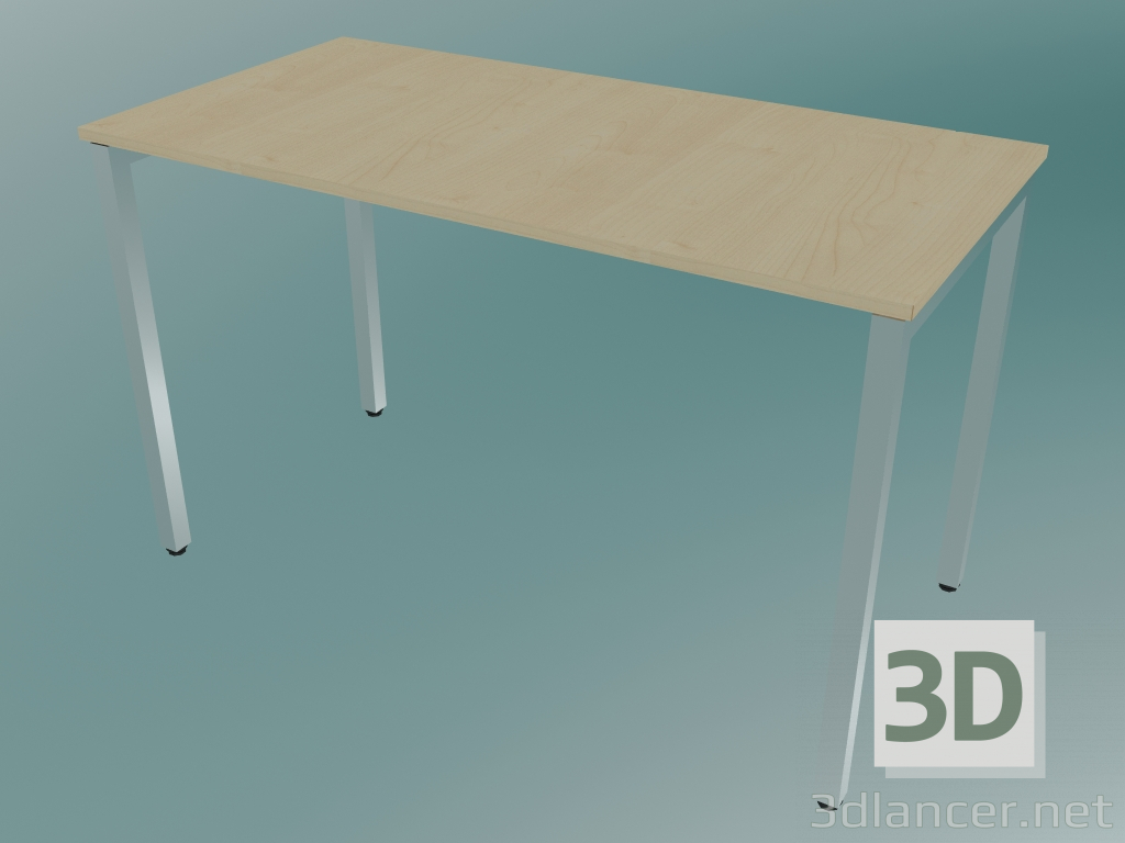 3d model Mesa rectangular con patas cuadradas (1200x600mm) - vista previa