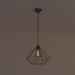 3d Loft style lamp model buy - render