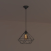 3d Loft style lamp model buy - render