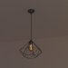 3d Loft style lamp model buy - render