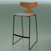 modèle 3D Tabouret de bar empilable 3713 (avec coussin, effet teck, V39) - preview