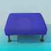 3d model Ottoman on low legs - preview