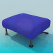 3d model Ottoman on low legs - preview