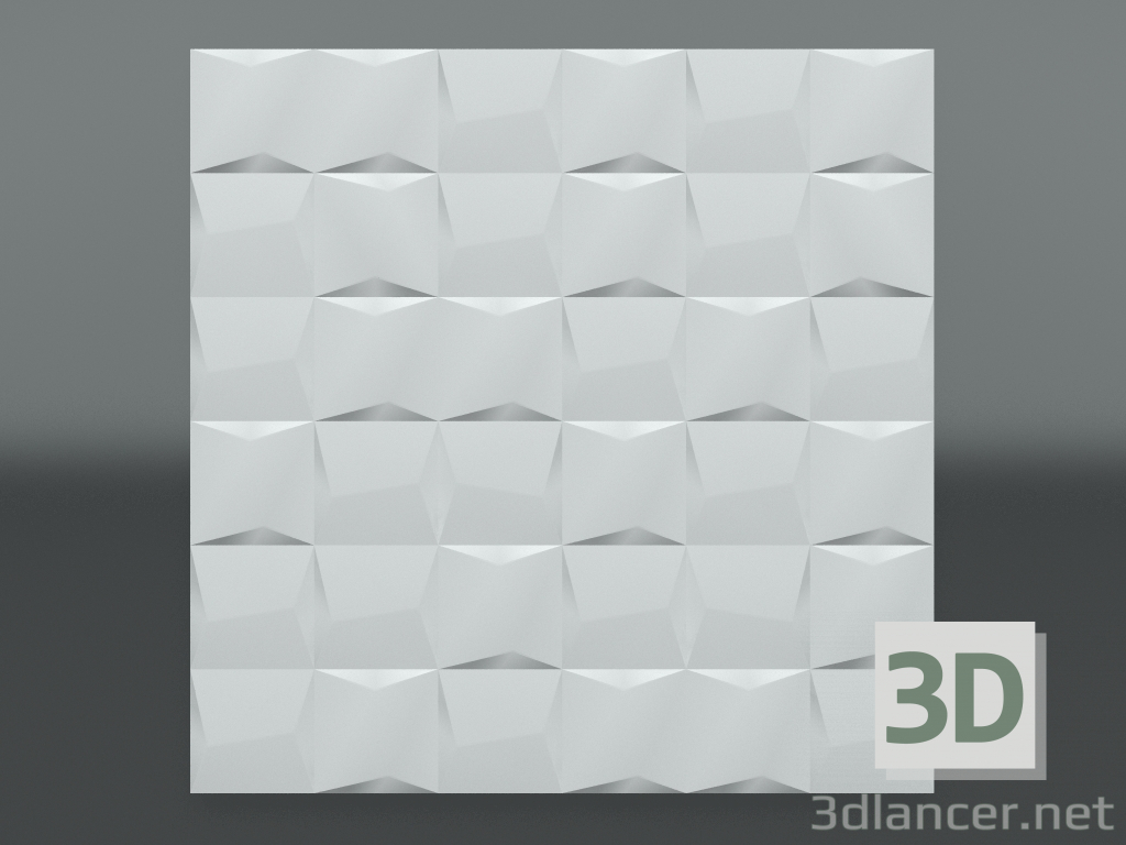 Modelo 3d Painel 3d de gesso F-118 - preview