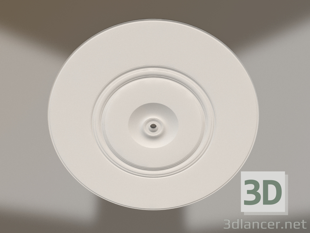 modello 3D Presa da soffitto in cartongesso RP 028 P=1260 - anteprima