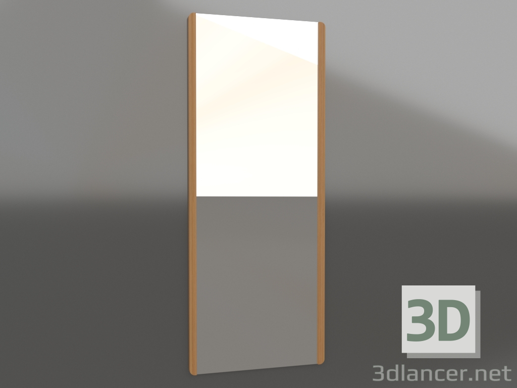 3d model Wall mirror 2000x800 mm (natural oak) - preview