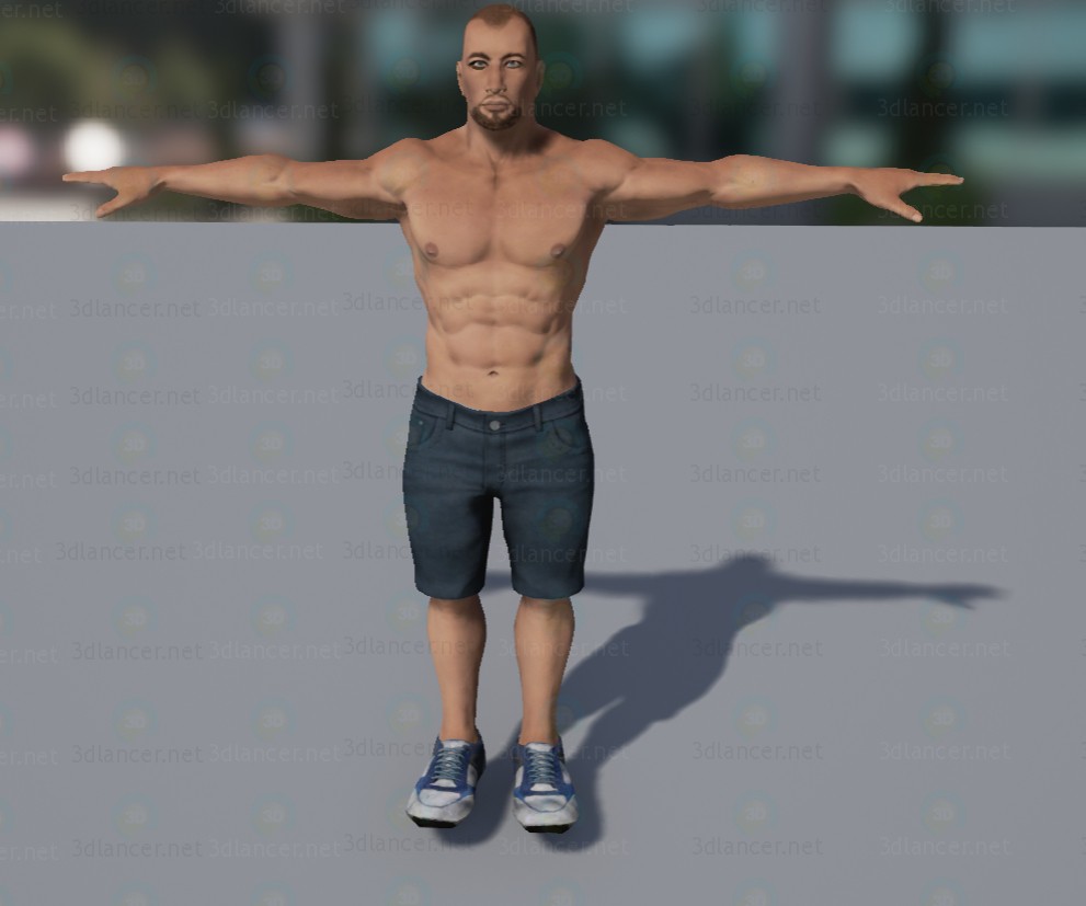 Modelo 3d Homem - preview