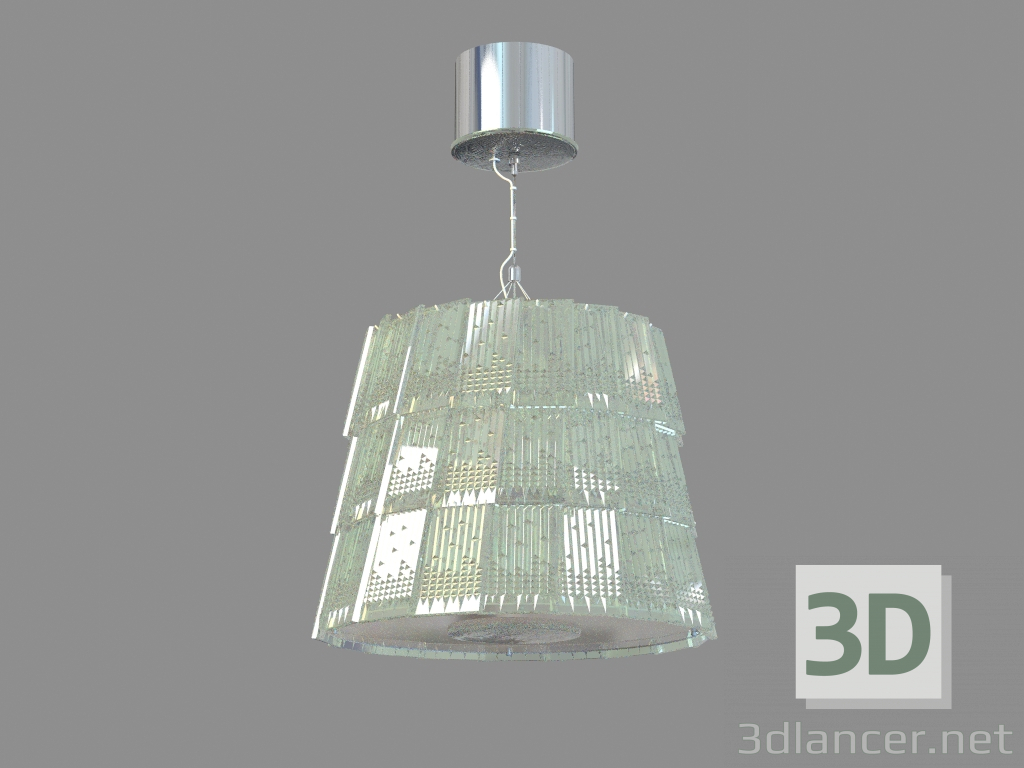 3D modeli Люстра Tuile de Cristal Küçük boy Piccadilly - önizleme