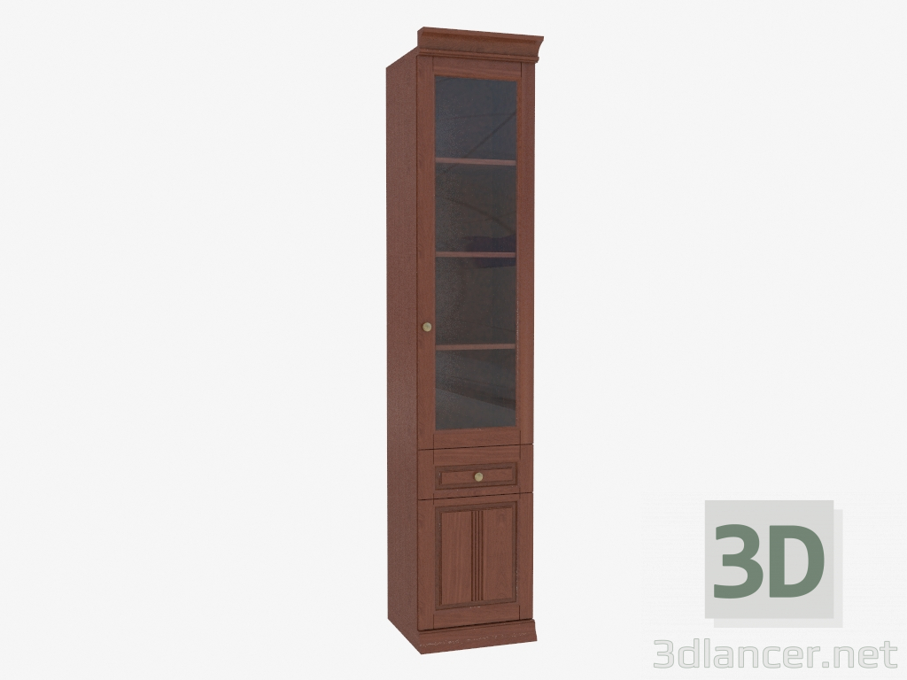 3D modeli Kitaplık dar (3841-25) - önizleme