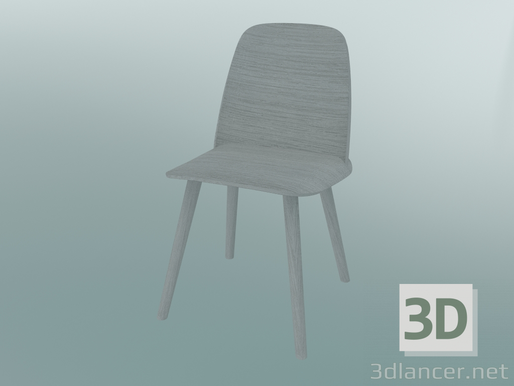 modello 3D Sedia Nerd (Grigio) - anteprima