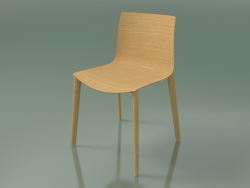 Silla 0359 (4 patas de madera, sin tapizado, roble natural)