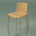 3d model Chair 0359 (4 wooden legs, without upholstery, natural oak) - preview