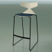 3d model Stackable Bar Stool 3713 (with cushion, White, V39) - preview