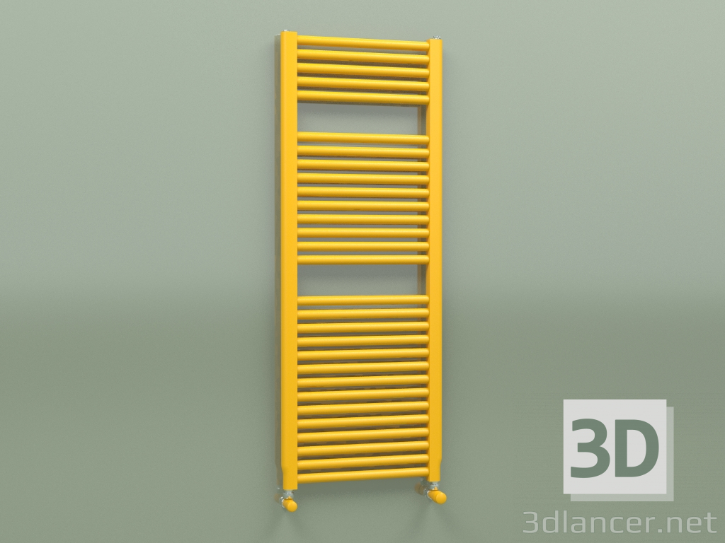 3d model Barra de toalla calefactable NOVO (1196x450, amarillo melón - RAL 1028) - vista previa