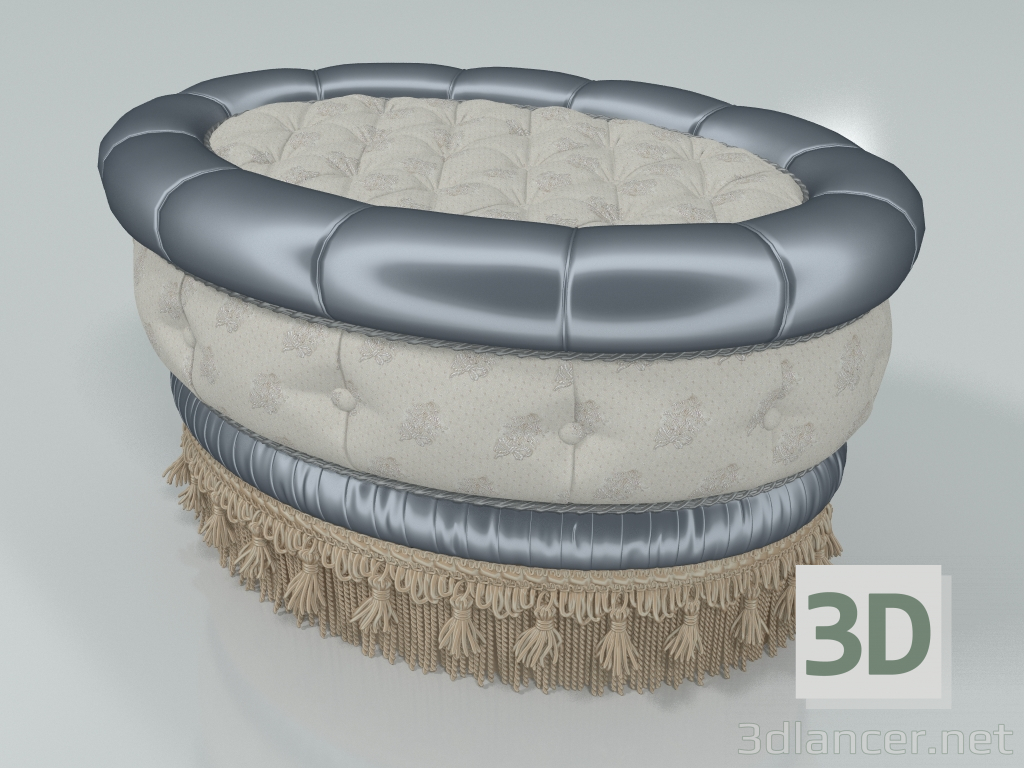 modello 3D Pouf (art. F19 T) - anteprima