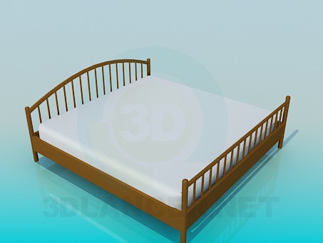 Modelo 3d Cama de casal - preview