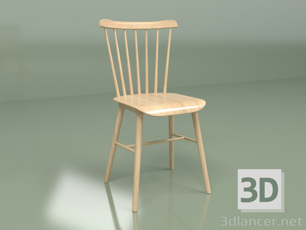 3d model Silla Country (marrón claro) - vista previa