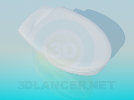 3d model Toilet bowl without leg - preview