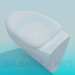 3d model Toilet bowl without leg - preview