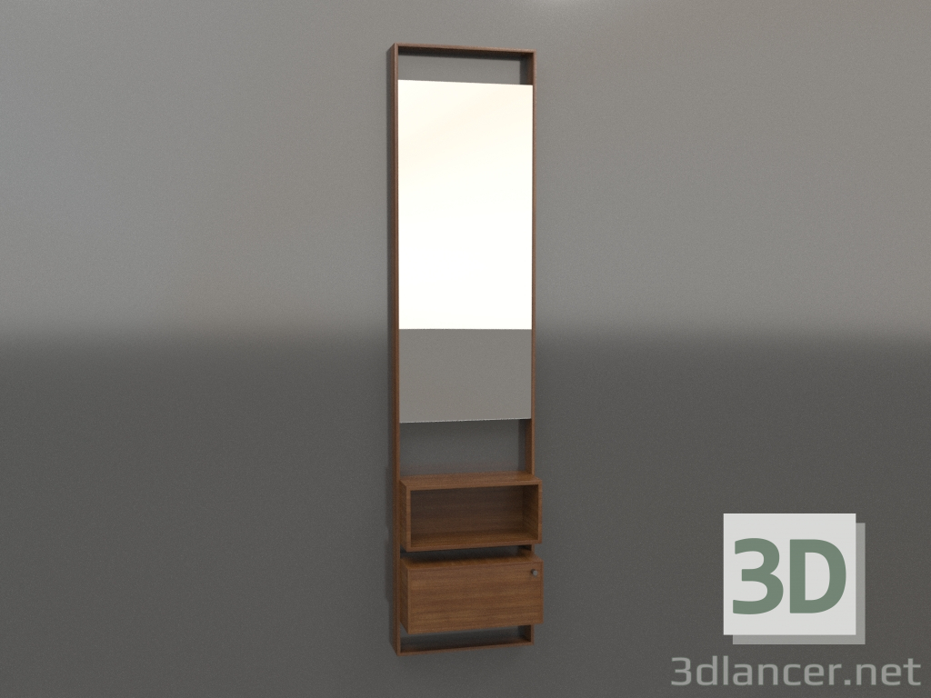 3d model Espejo ZL 16 (madera marrón claro) - vista previa