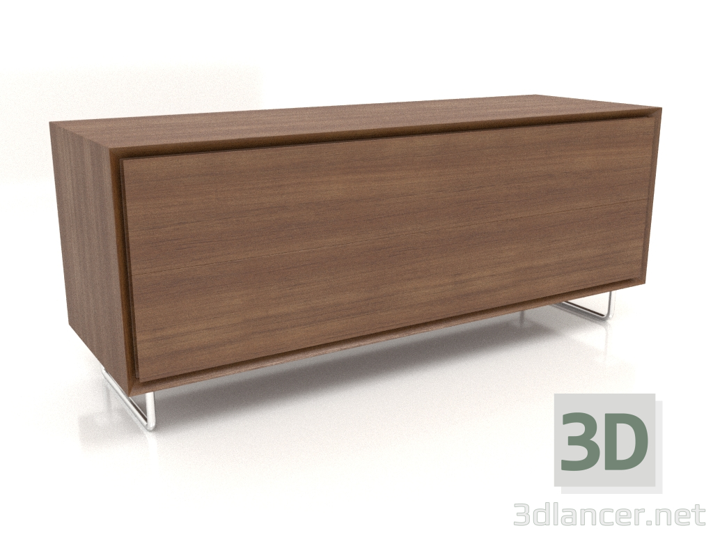 modello 3D Armadio TM 012 (1200x400x500, legno marrone chiaro) - anteprima