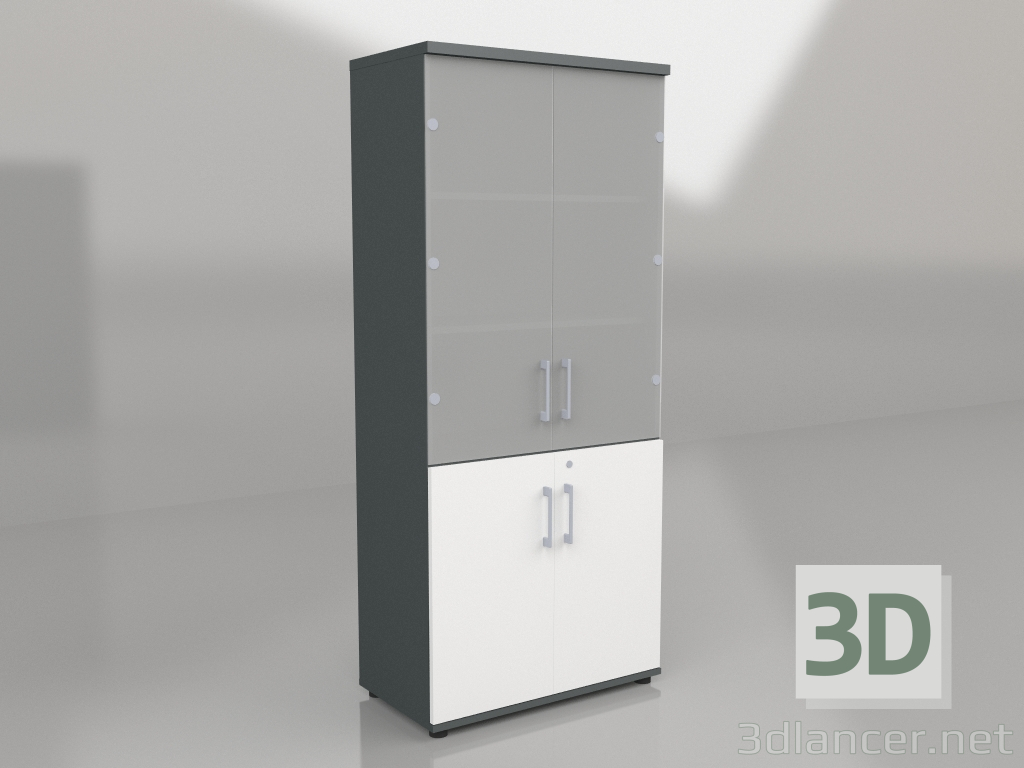 3D modeli Vitrin Standardı A5404W (801x432x1833) - önizleme