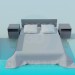 modèle 3D Meubles pour chambre à coucher - preview