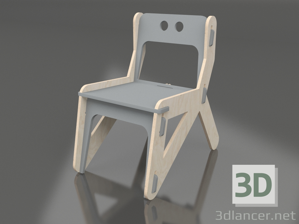 modello 3D Sedia CLIC C (CQCCA2) - anteprima