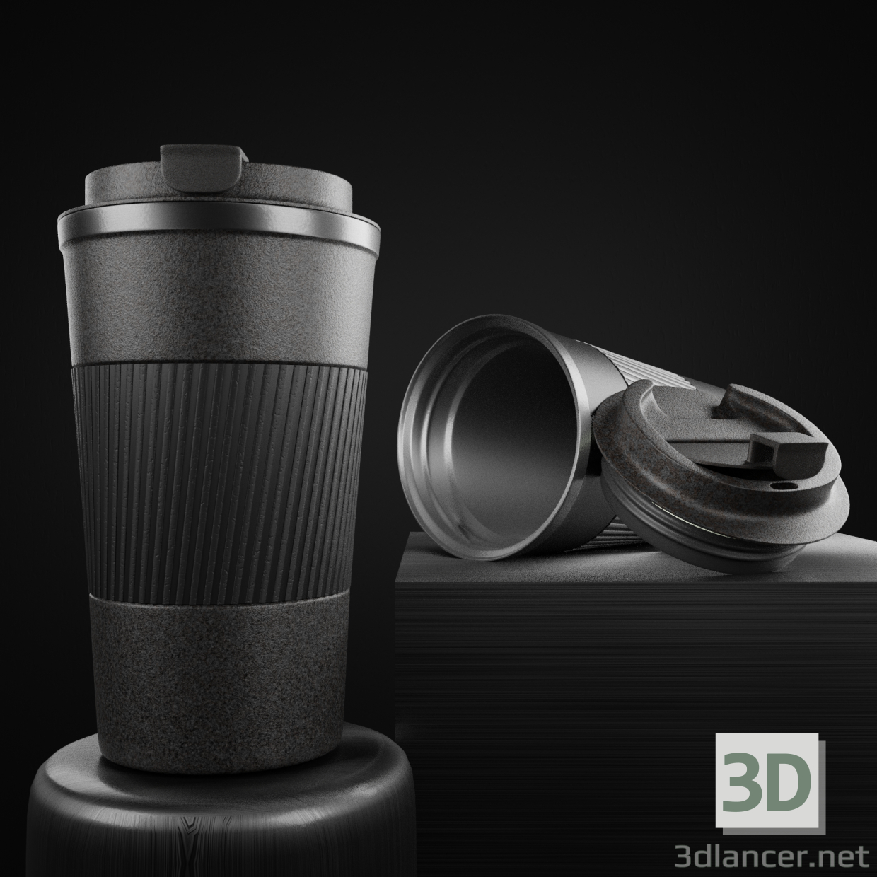 Modelo 3d Caneca térmica - preview