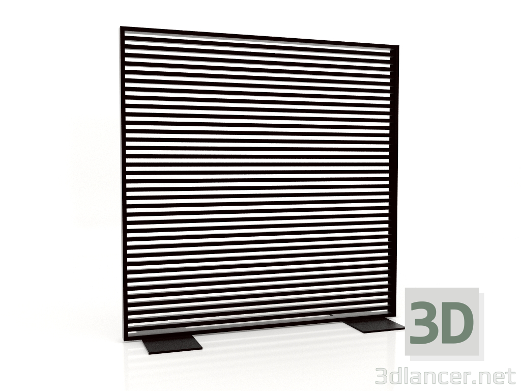 3d model Aluminum partition 150x150 (Black) - preview