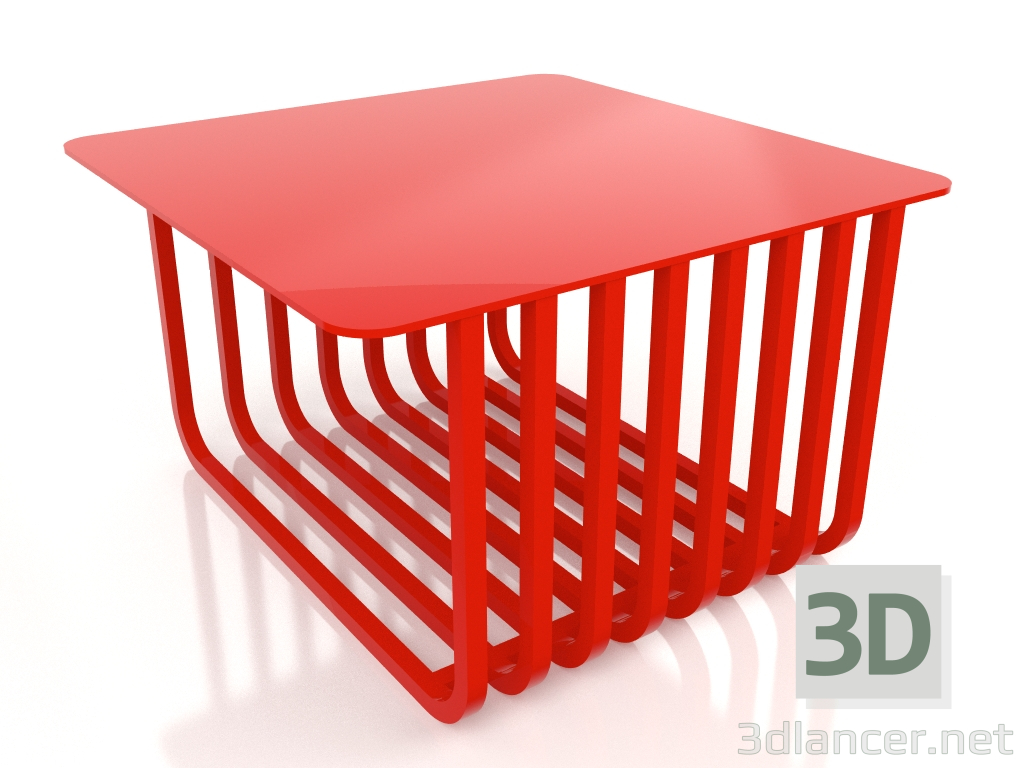 3d model Mesa de centro (roja) - vista previa