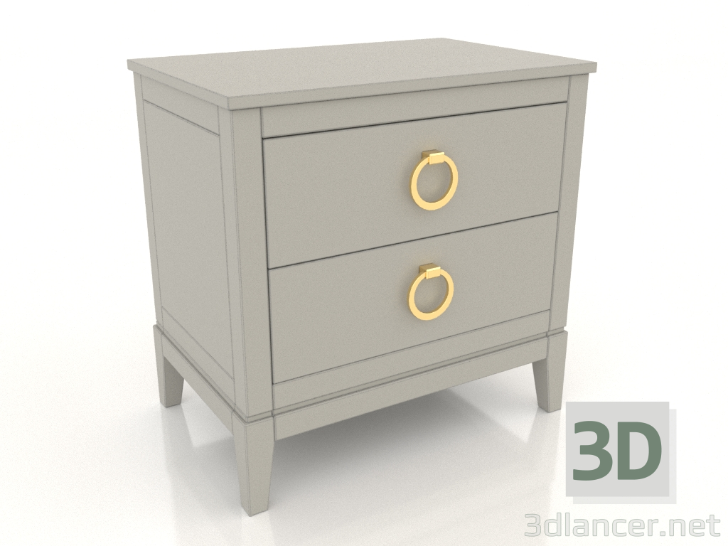 3d model Bedside table (RAL 7044, option 1) - preview