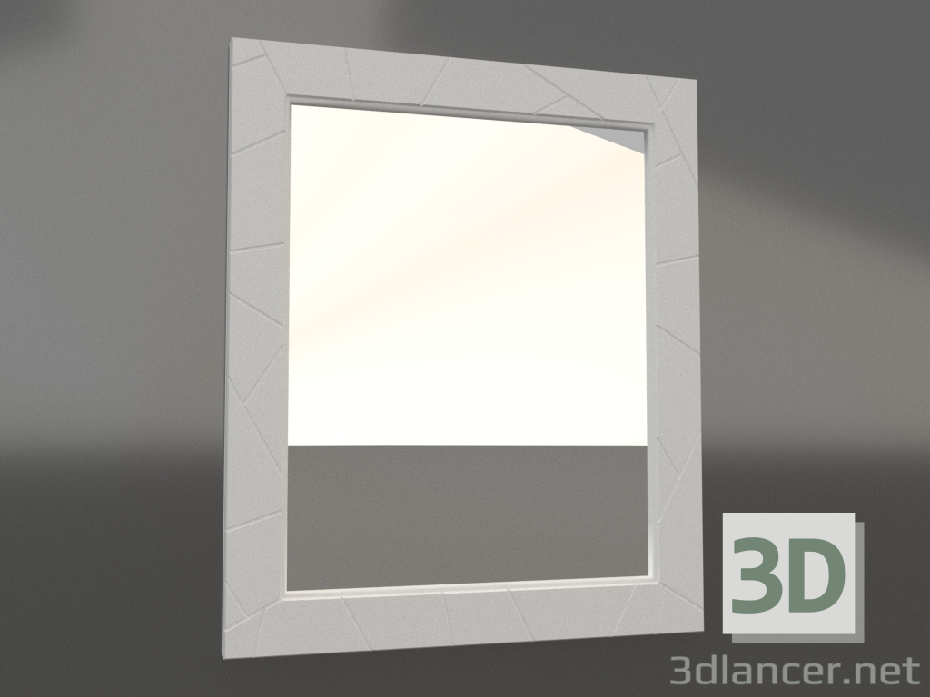 3d model Luigi 90 mirror (matte white) - preview 3d model Luigi 90 mirror (matte white) - preview
