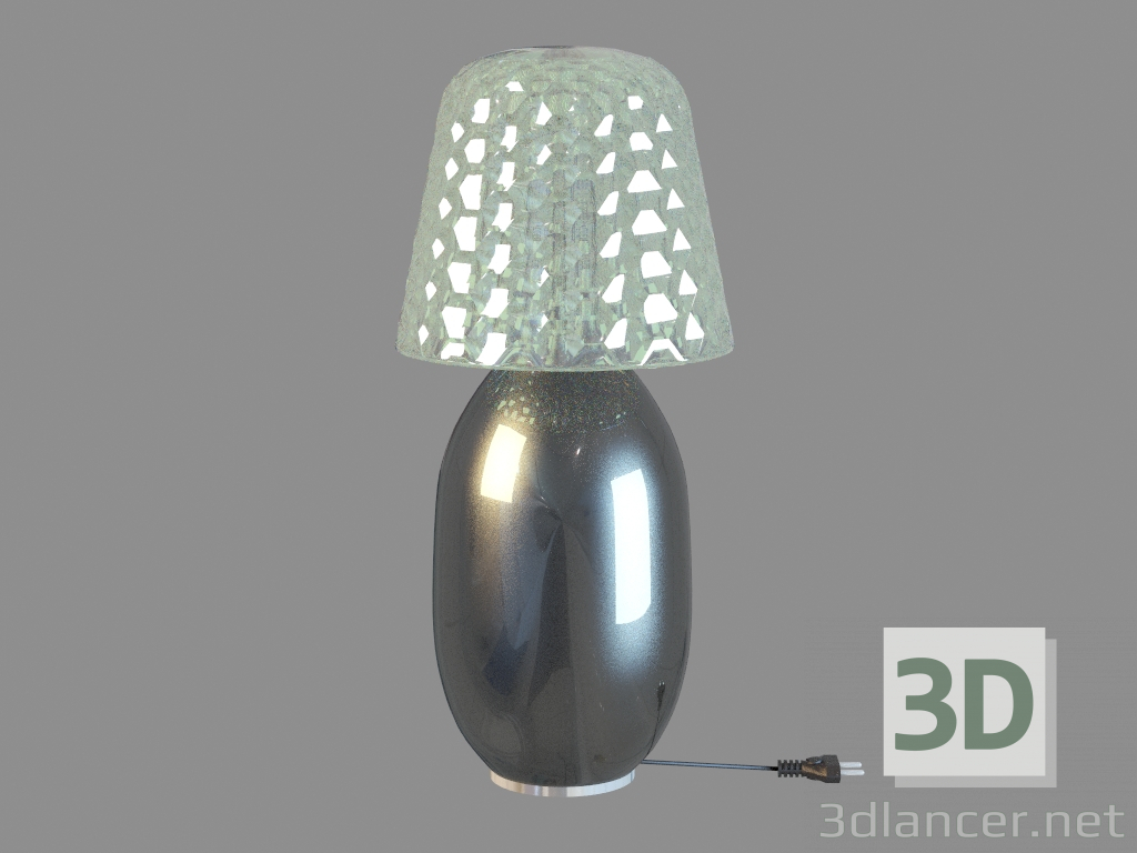 3d model Lámpara del bebé de la luz del caramelo Negro - vista previa