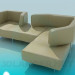 3d model Sofa with a back-transformer - preview