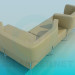 3d model Sofa with a back-transformer - preview