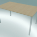 3d model Mesa rectangular con patas cuadradas (1400x800mm) - vista previa