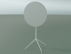 Round table 5717, 5734 (H 105 - Ø69 cm, folded, White, V12)