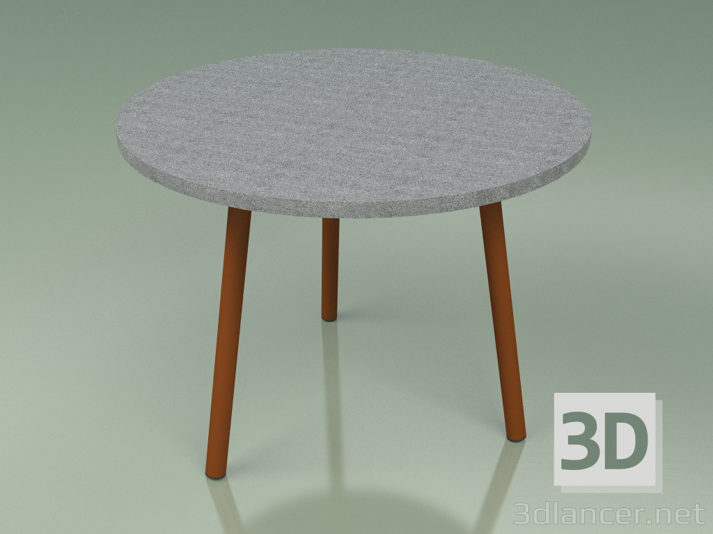 3d model Coffee table 013 (Metal Rust, Luna Stone) - preview