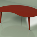 modèle 3D Table basse Kidney monochrome (bordeaux) - preview