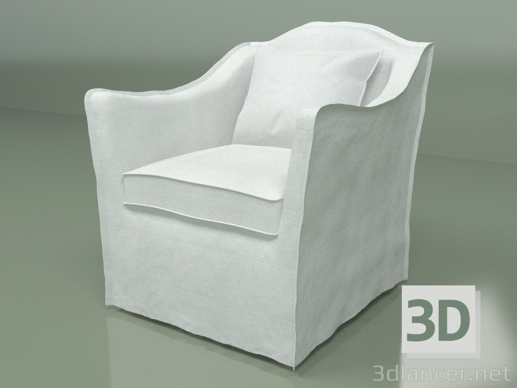 modello 3D Poltrona Keith - anteprima