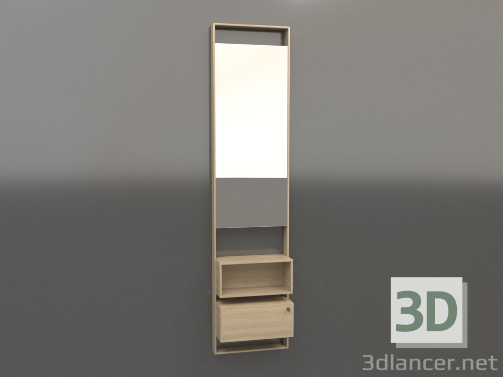 3d model Espejo ZL 16 (blanco madera) - vista previa