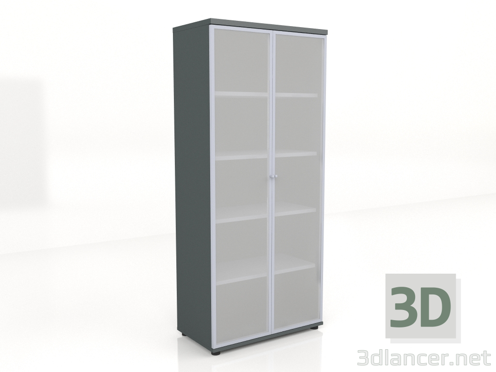 3D modeli Vitrin Standardı A5504TMW (801x432x1833) - önizleme