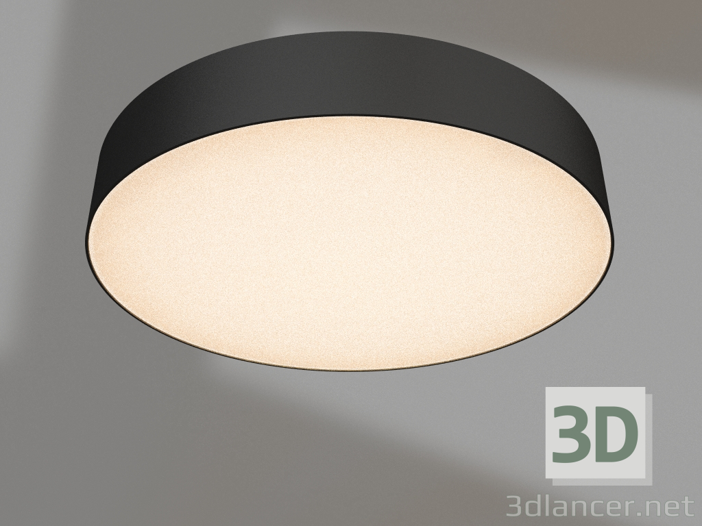 modello 3D Lampada IM-RONDO-EMERGENCY-3H-R400-40W Warm3000 (BK, 120 gradi, 230V) - anteprima