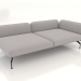 3d model Sofa module 2.5 seater deep with armrest 110 on the right - preview