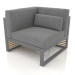 3d model Modular sofa, section 6 left, high back (Anthracite) - preview